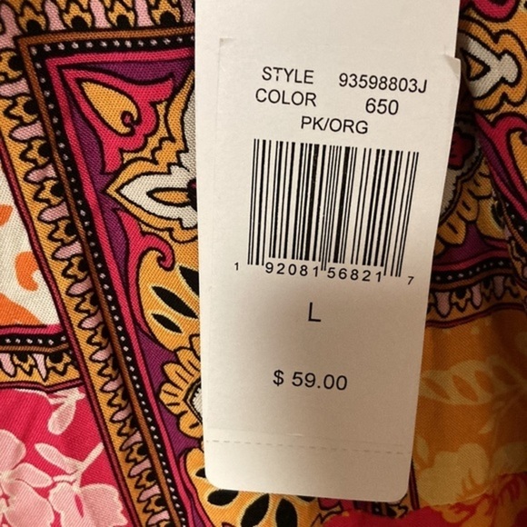 MSK Maxi Dress Size Patchwork Pattern - Picture 5 of 6